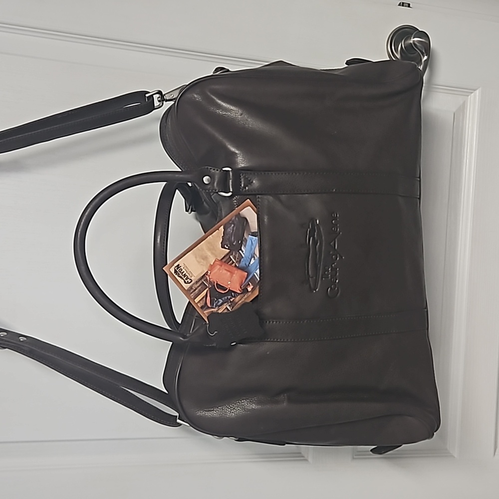 CANYON OUTBACK Genuine Leather Weekender Duffle -The Couer d'Alene Golf Course